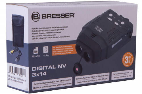 Монокуляр ночного видения цифровой Bresser (Брессер) 3x14, с функцией записи 