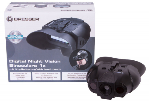 Бинокль ночного видения цифровой Bresser (Брессер) 1–2x, с креплением на голову 