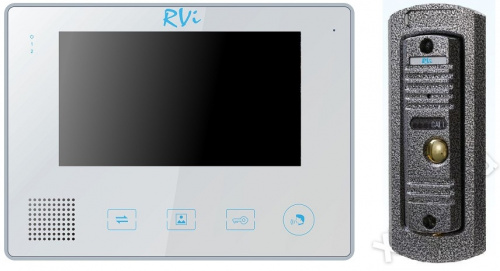 RVi-VD2 LUX(белый) + RVi-305 вид спереди